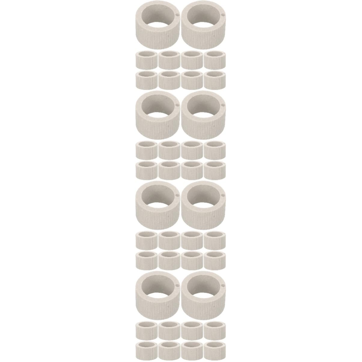 Happyyami 4 Zestawy Akwarium Miseczka Do Sadzenia Roślin Narzędzie Do Szkółki Roślin Ceramiczny Pierścień Wodnych Akcesorium Stałe Wodnych Pierścienie Oddechowe 10 sztuk*4