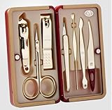 World No. 1. Three Seven (777) Premium Quality Gift Travel Manicure Grooming Kit Nail Clipper Set (7 PCs, 4115BUG), MADE IN KOREA, SINCE 1975.
