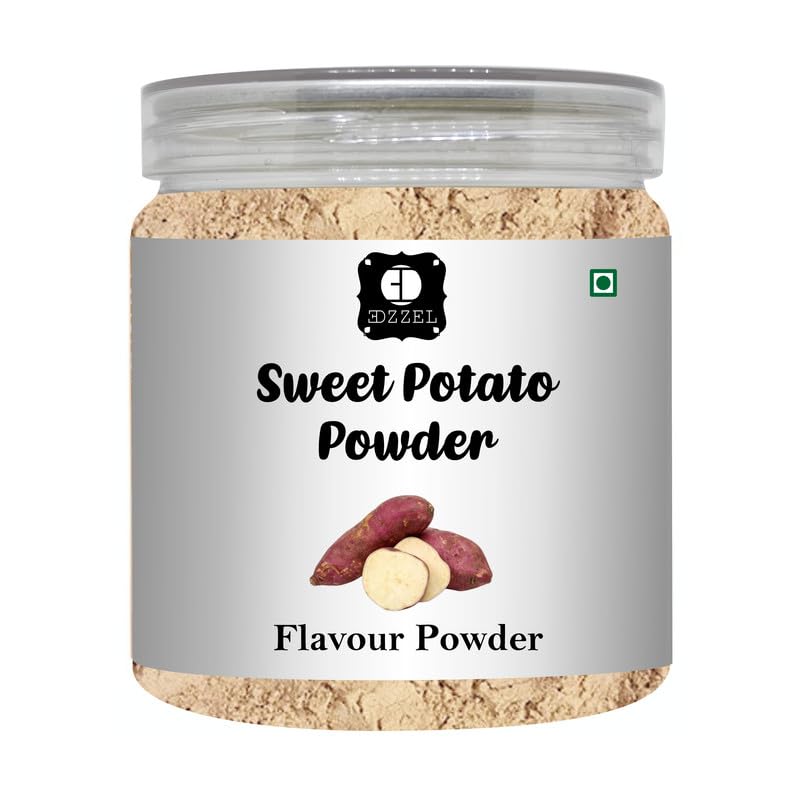 EDZZEL Dried Sweet Potato Powder Fine Ground Vegetable Powder for Baking, Cooking, Smoothies, Soups, Sauces, Seasoning Blends