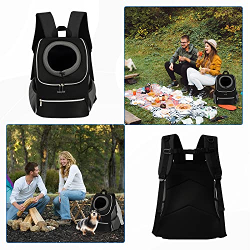 BAGLHER-Dog-Carrier-Backpack-for-Small-DogFront-Pet-Travel-Backpack-with-Buckles-Adjustable-Breathable-Mesh-Backpack-for-Medium-Puppy-Cat-Easy-Fit-for-Traveling-Camping-Large