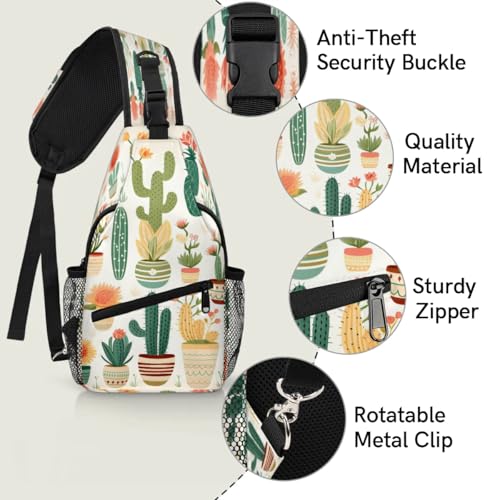 Bolso cruzado unisex tipo sling para senderismo y viaje miniatura 3