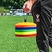 FORZA Flat Training Marker Cones | Durable Multi-Colored Sports Marker Cones for Sports & Fitness Drills - Pack of 50 (Multi)