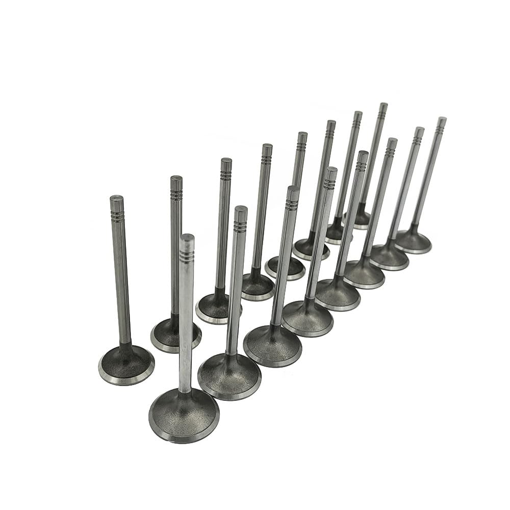 Kit di valvole di aspirazione e scarico del motore, 16 valvole di aspirazione per motore Chevy GM Buick Saturn 2007-2017 2.0L 2.4L