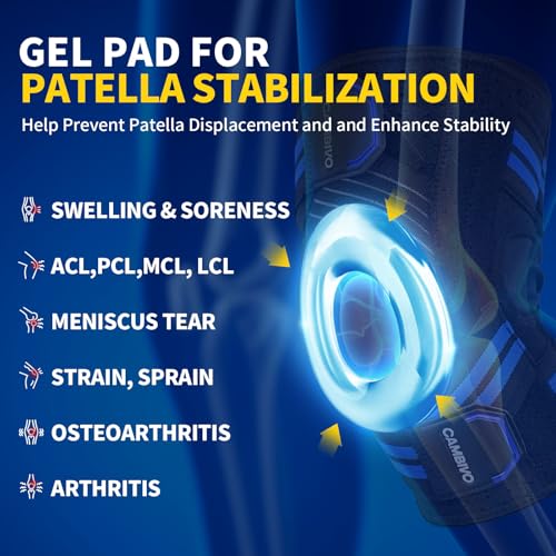 CAMBIVO Relief Restore Series Knee Brace for Men and Women - Meniscus & Arthritis Pain Relief