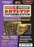 Safe-T-Proof Anti-Tip Fastening System Furniture Fastener, Brown
