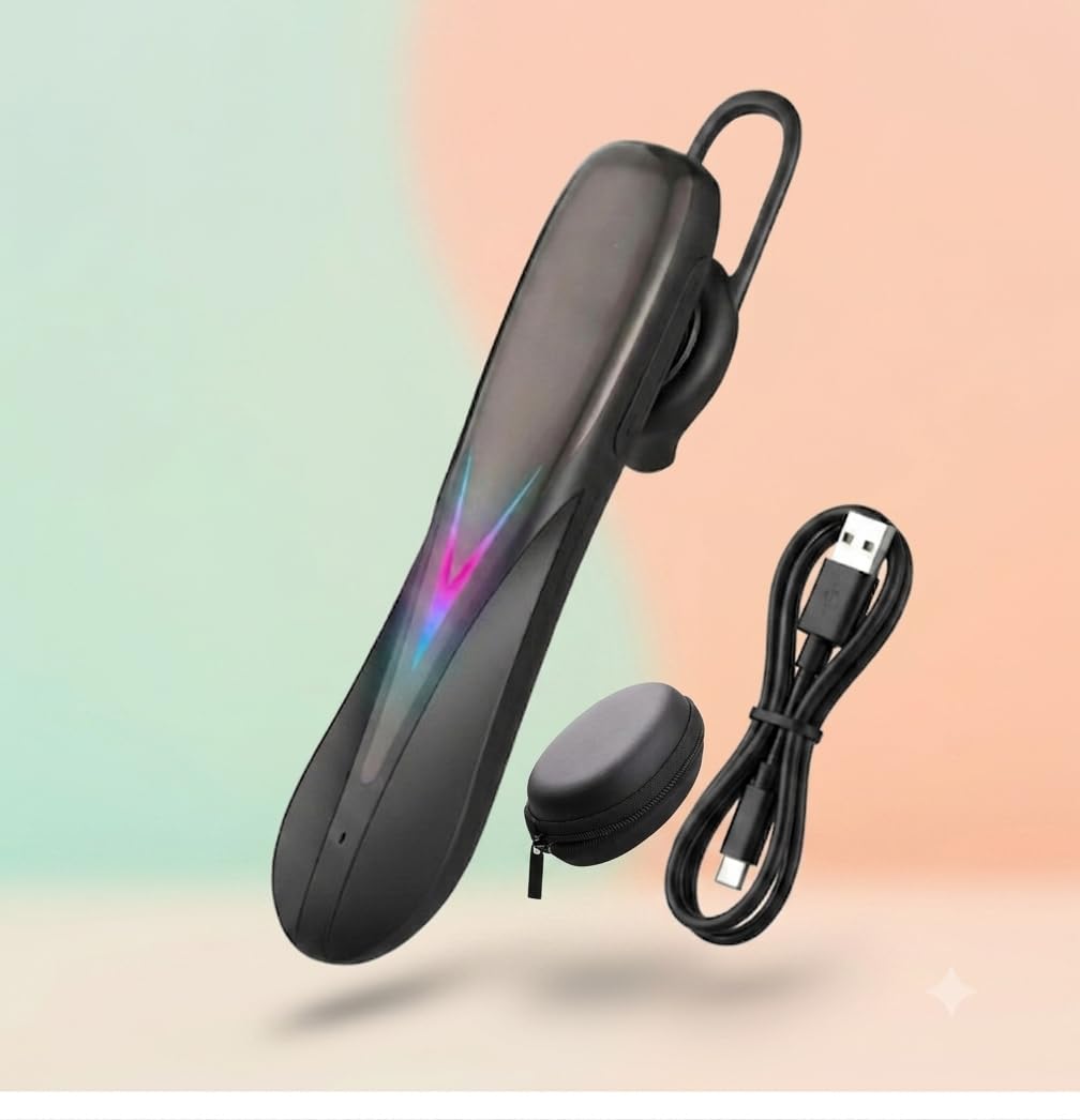 Foxne point Single Ear Wireless Bluetooth with Calling Mic,-image-7
