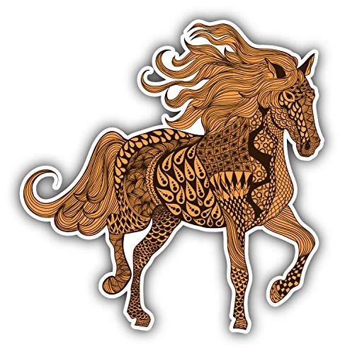 JJH Inc Magnet Horse Zentangle Pattern Flexible Vinyl Magnet Waterproof Car Magnetic Bumper Sticker 5
