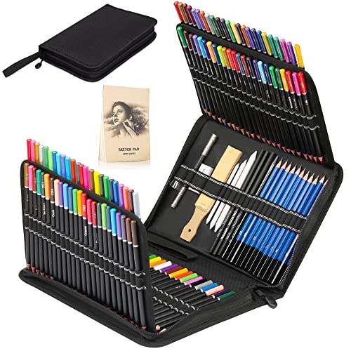 KALOUR 144-Piece Drawing Set