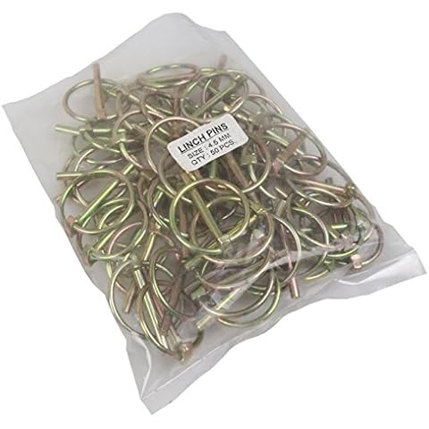 50 x 4.5mm Linch Lynch Pins for Trailer Tractors Farm Agricultural Linchpin Cover