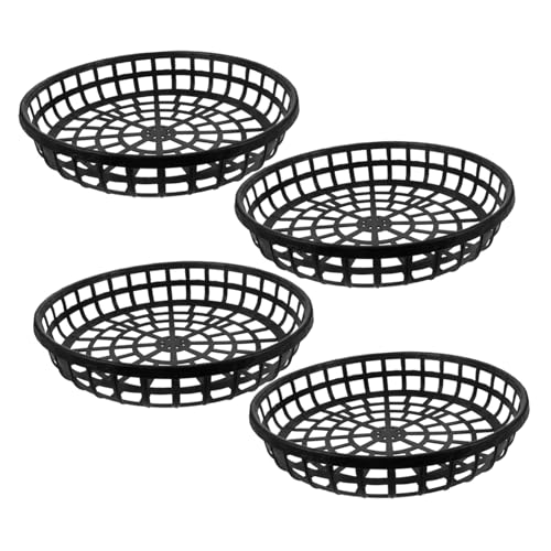 Toyvian 4pcs Woven Basket Oyster Tray