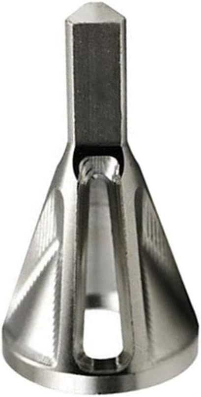 Deburring External Chamfer Tool Stainless Steel Remove Burr Tool for Drill Bit Damaged Extractor Compatible with Size 8-32 Bolts 1 PC (SILIVER)