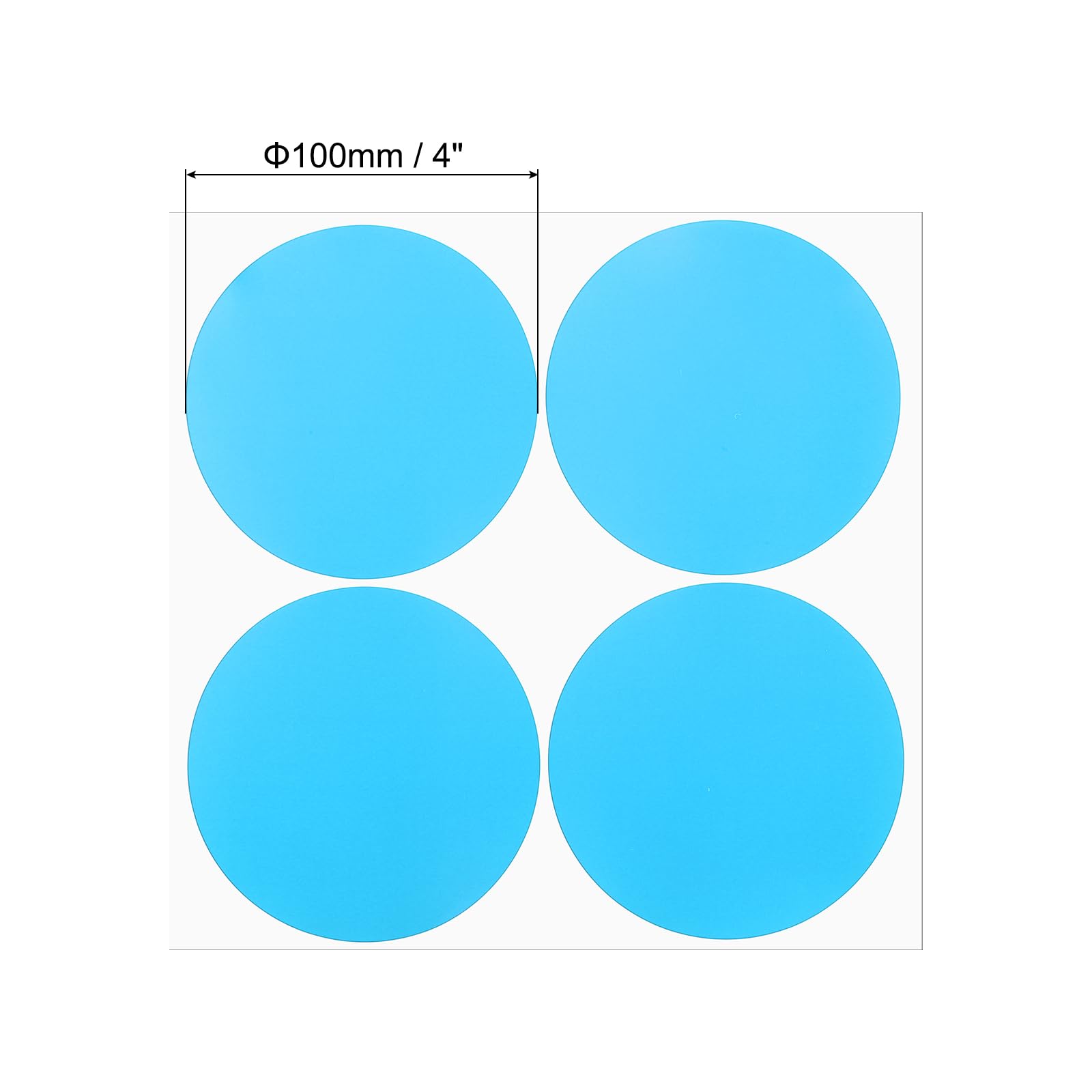 PATIKIL Round Colored Stickers 4" - Image 2