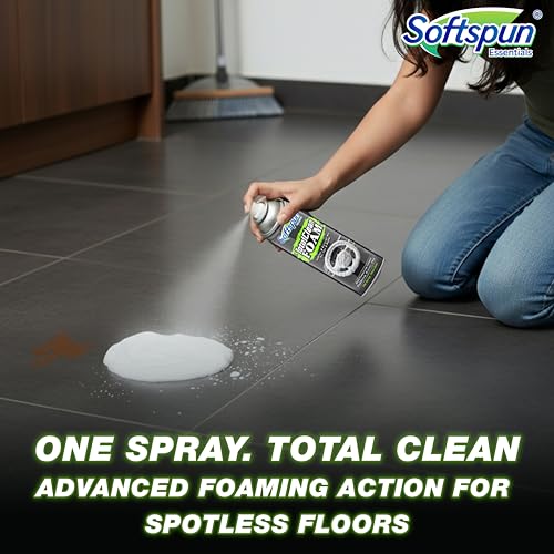 Image of SOFTSPUN Essentials Total Cleaner Foam 500ml for Car & Bike | Multi-Surface Cleaner for Interior & Exterior, Dashboard, Plastic, Vinyl, Headlights, Mats, Tough Stain Remover