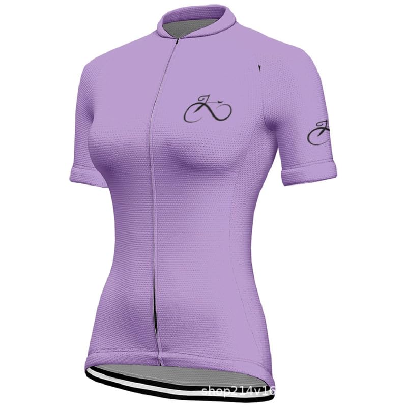 Maillot de Ciclismo para Mujer Camiseta de Manga Corta de Bicicleta Impresa en 3D con gráfico Simple Ciclismo Deportivo Carretera de montaña Ropa al Aire Libre Tops de Bicicleta para Mujer