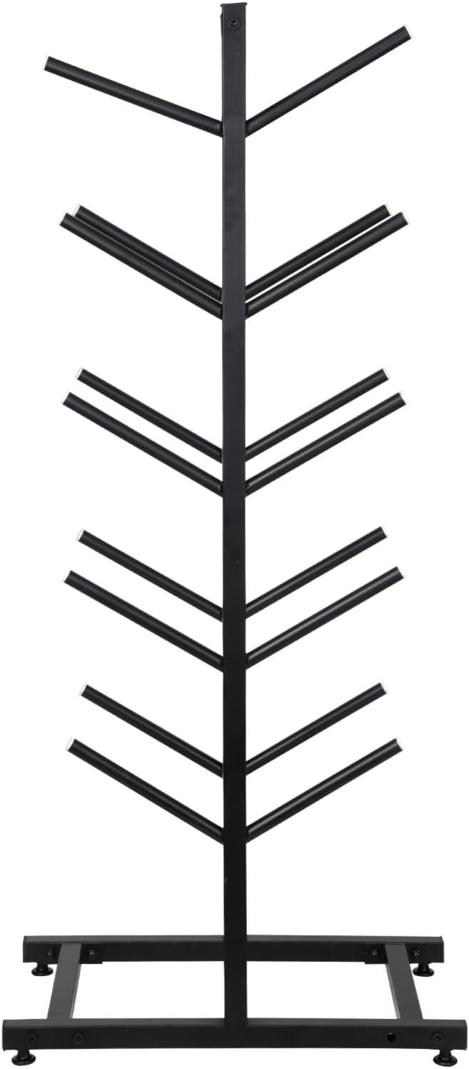 Snowboard Rack - Freestanding Metal Longboard Rack Stand Organizer | 5-Tiers Snowboard Metal Holder, Home Gym Storage Holder for Garage, Shop, Living Room