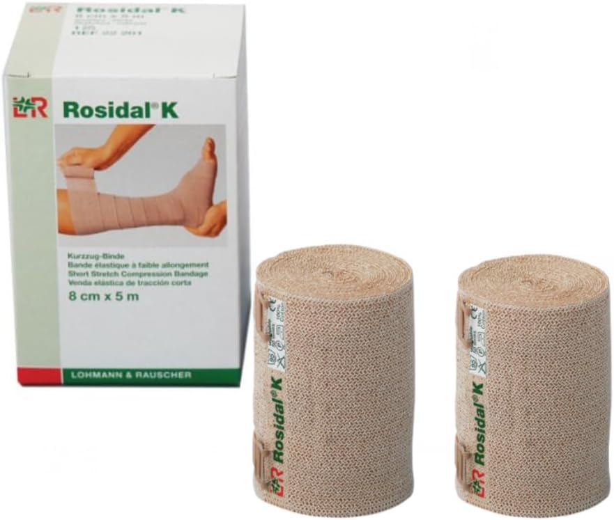 Rosidal K 8cm x 5m Short Stretch Bandage 2 Each
