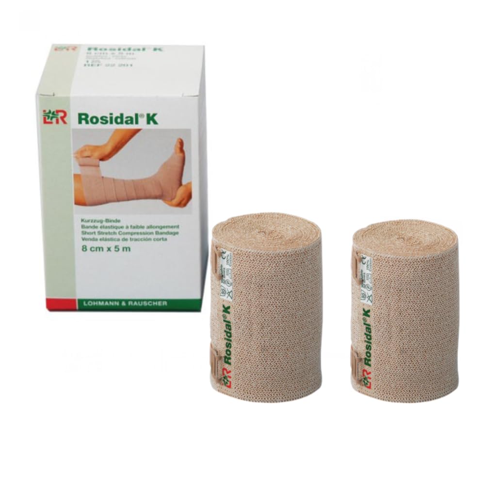 Rosidal K 8cm x 5m Short Stretch Bandage 2 Each