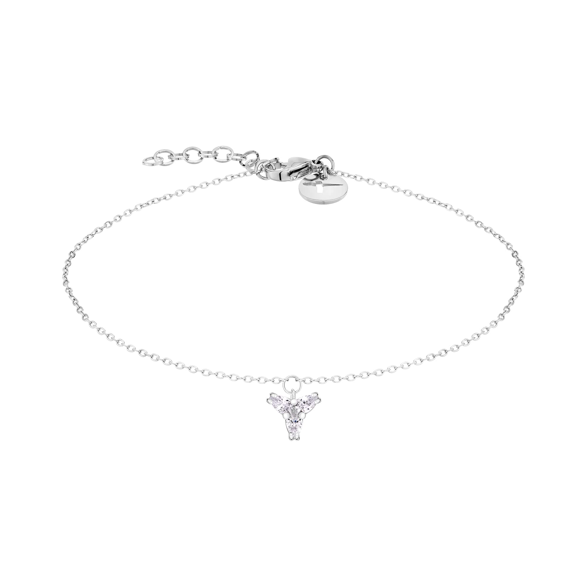 Tamaris Armband für Damen aus Edelstahl, Frauen Armschmuck größenverstellbar und wasserfest