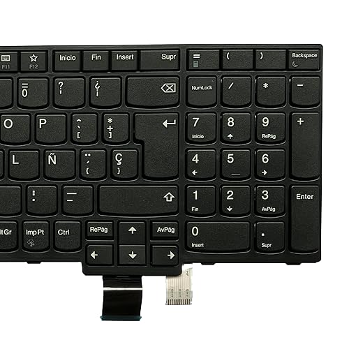 Teclado de portátil Lenovo ThinkPad T570 P51S T580 P52S 01EN928 con diseño español 4