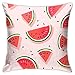 Fodere per cuscini di cocomero Estate Frutta Rosa Rosso Design carino Federe quadrate per decorazioni per la casa Divano per auto Camera da letto Federa 18x18 pollici