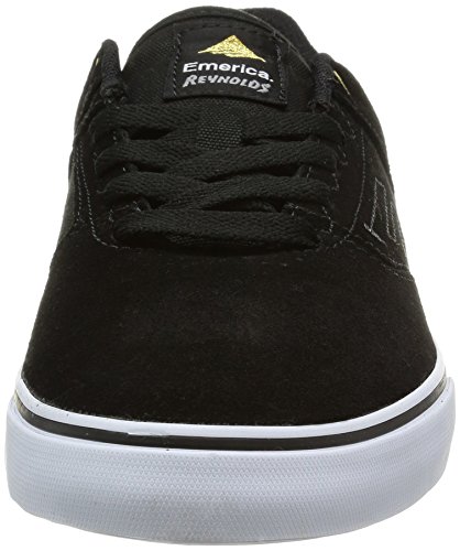 Emerica Men's the Reynolds Low Vulc Skate Shoe, black/white, 7 Medium US