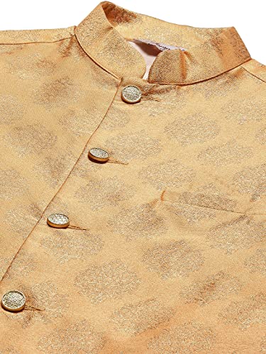 Image of Jompers Men's Woven Design Nehru Jacket.