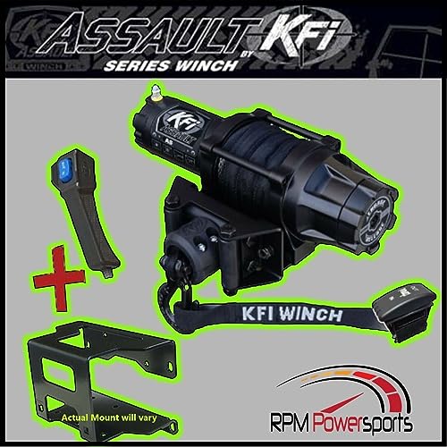 Kit Combo KFI Winch AS-50 5000lb con accesorios miniatura 3