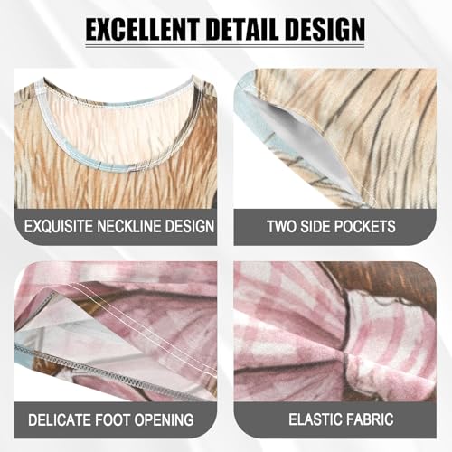 Summer Pajama Set Easter (33), Short Sleeve Sleepwear Nightwear4