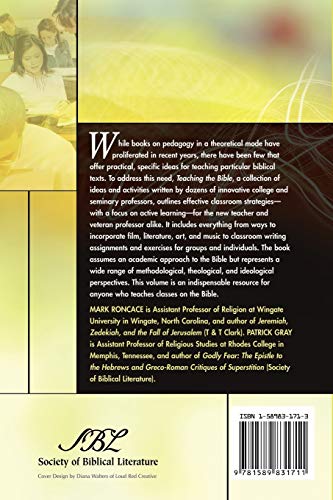 Teaching the Bible: Practical Strategies for Classroom Instruction (Resources for Biblical Study) - Image 2
