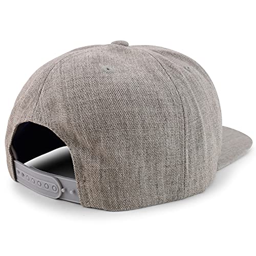 Image of Trendy Apparel Shop Oversize XXL Structured Blank Flatbill Snapback Cap
