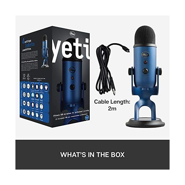 Blue Yeti X Professionelles Kondensator-USB-Mikrofon, Hochauflösende Messung und Blue VO!CE Effekte, LED-Beleuchtung für… – Bild 11
