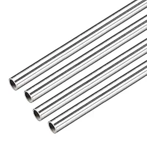 uxcell 4Pcs 304 Stainless Steel Capillary Tube Tubing 6.4mm ID 8mm OD 300mm Length 0.8mm Wall