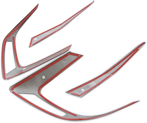 Miniatura 9 de Kadore Cubierta de cejas de luz trasera de color de fibra de carbono para Honda Civic 2016-2020 2021 Sedan 10 generación 4 piezas