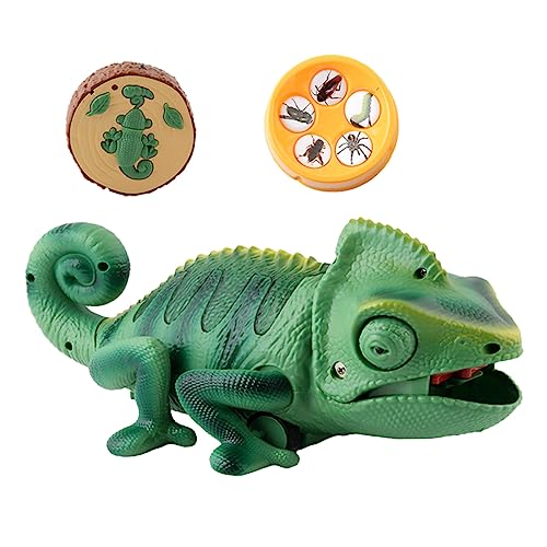 BESPORTBLE Elektrisches Roboterchamäleon Spielzeug Interaktives Lizard Feeding Spiel Für Junge Mädchen Ab Jahren Fördert Hand-Augen-koordination Und Strategisches Denken Für Jungen Und