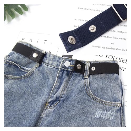 Canvas Women Buckle Free Belt Ladies Jeans Pants Waist Lazy Belt for Dresses4
