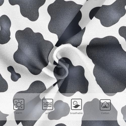 Black White Cow Spots Girls Briefs, Toddler Girl Briefs, Cotton Underwear Girls, 2–8 Years3