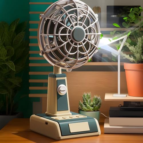 Ventilateur de table rechargeable et portable à 3 vitesses pour bureau - 4