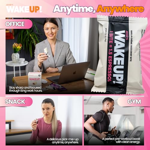 Image of WAKEUP! Caffeinated Vanilla Creme Bites,1.5 Espressos, Gluten Free, 8 Pack