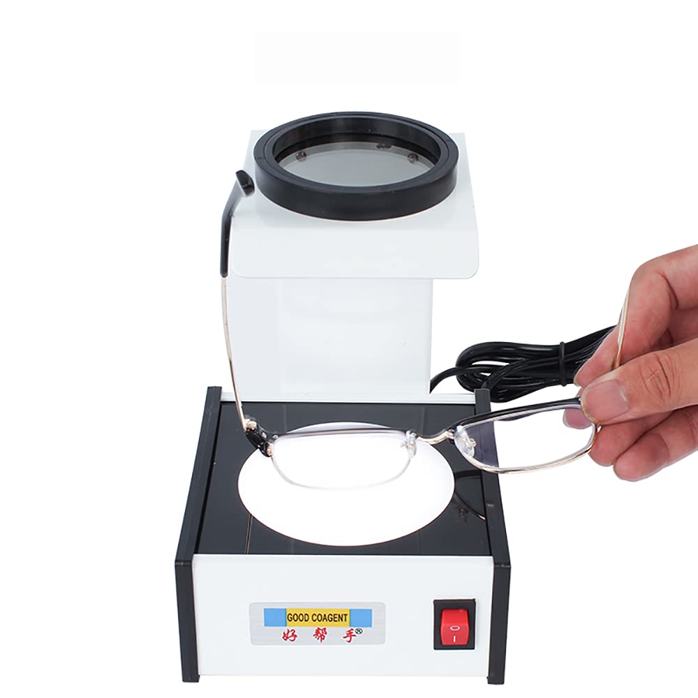 Jieotwice CP-12 Optical Polariscope Lens Stress Tester, Machine Strain Gauge Crystal Lens Detector