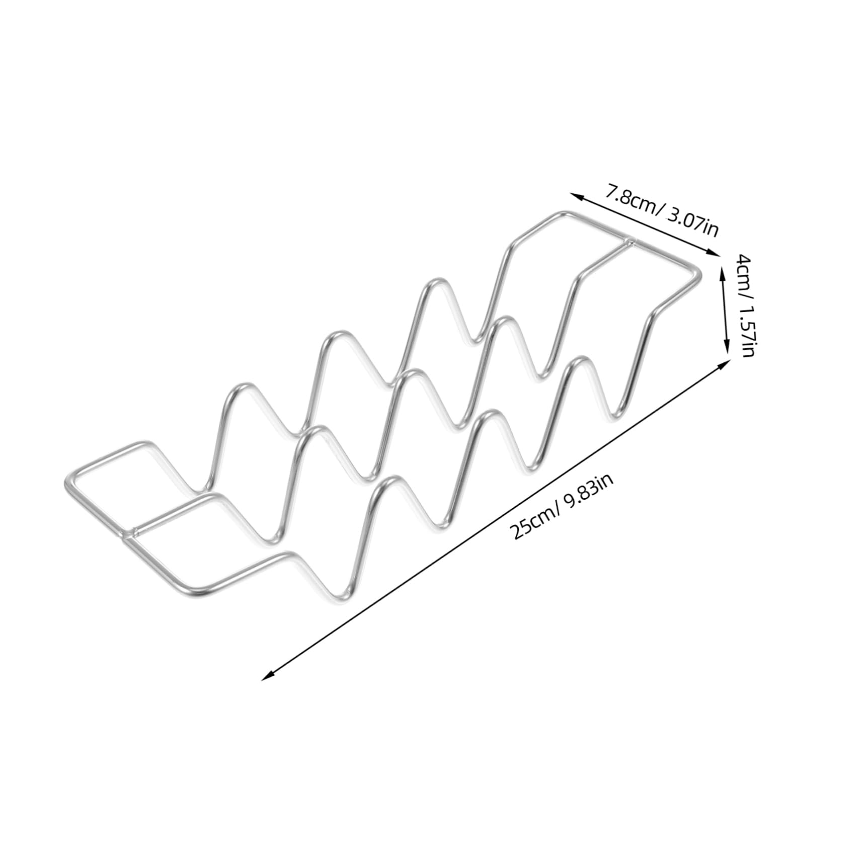 OKUMEYR 1Pc Stainless Steel Taco Rack Taco Holder for Easy Filling Serving for Parties Home Camping Reusable Easy to Clean Kitchen Gadget
