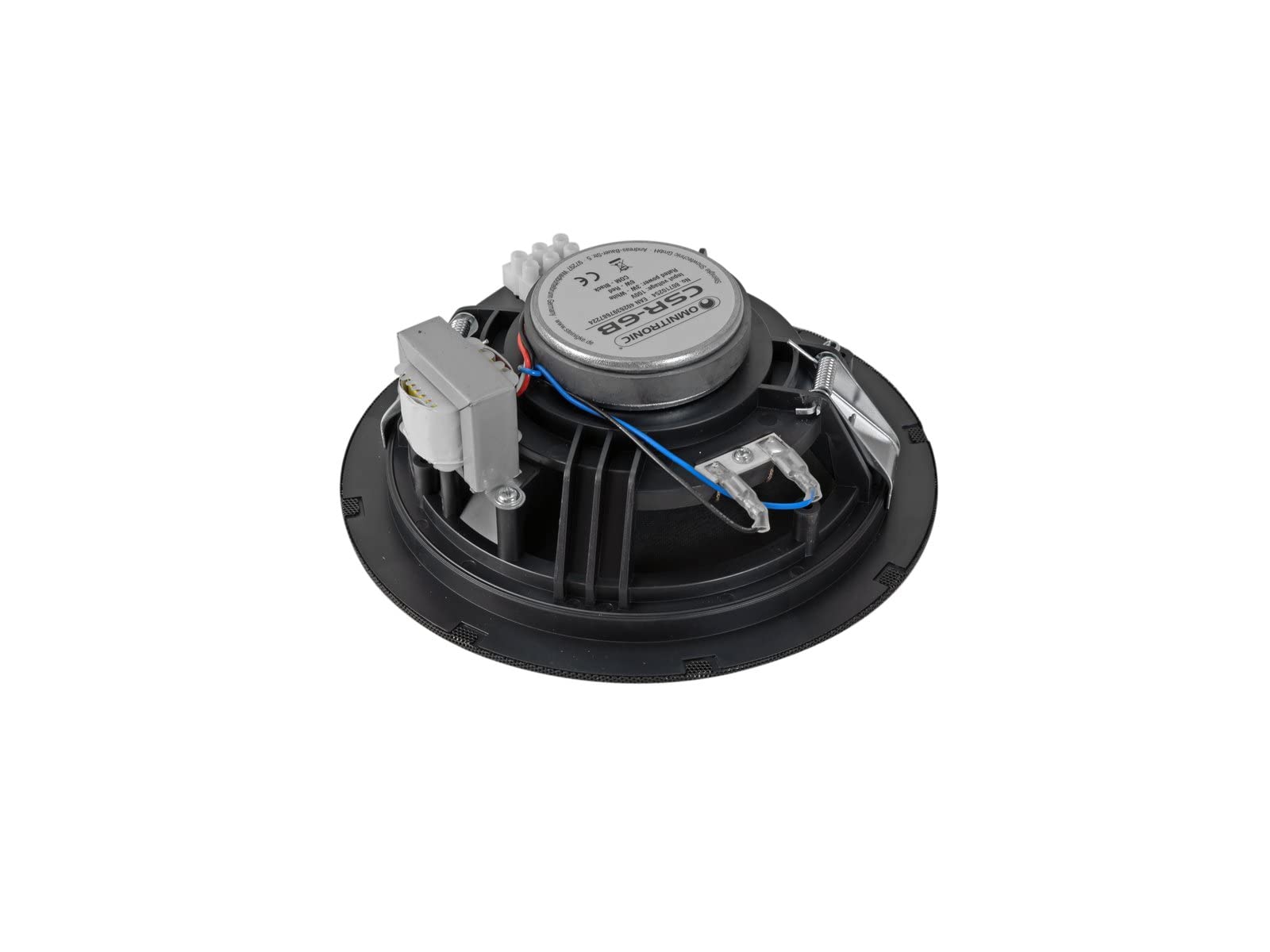 OMNITRONIC CSR-6B Deckenlautsprecher schwarz | 6"-Breitband-Einbaulautsprecher, 100 V, 6 W RMS, Ø 170 mm