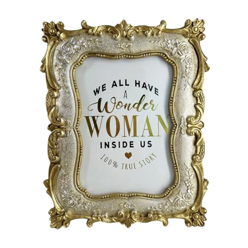 5x7 Antique Gold Rose Picture Frame 5 x 7 Vintage Golden Flowers ...
