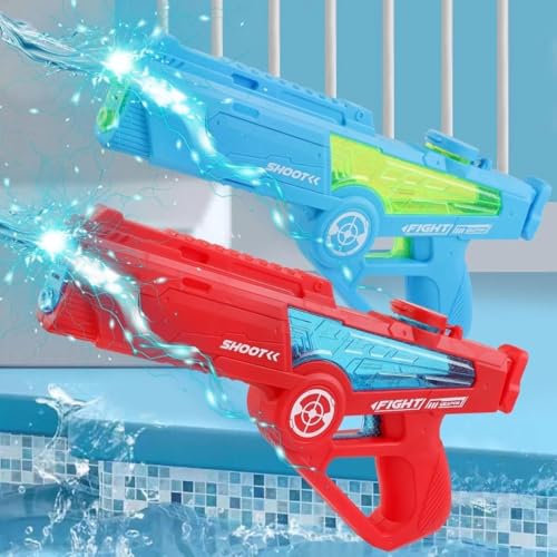 Image of High Pressure Holi Pichkari Electric Water Gun, Automatic Squirt Gun with 300Cc Excellent Range 25-32 Feet - (Magzine) for Kids and Adults Pool Party (Auto Suction Gun Big)