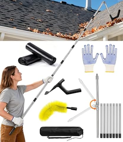 Gutter attachment for a leaf blower