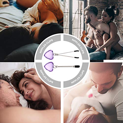ARTIBETTER Braçadeira de Mamilo Coração Clipe de Leite Clipe de Mamilo Clipe de Clitóris Joias de Ma