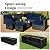 RELAX4LIFE 8-Piece Patio Furniture Set - Outdoor PE Wicker Conversation Set w/Cushions, Pillows, Tempered Glass Table, Storage Box, Sectional Sofa Set for Yard, Deck (Navy Blue)