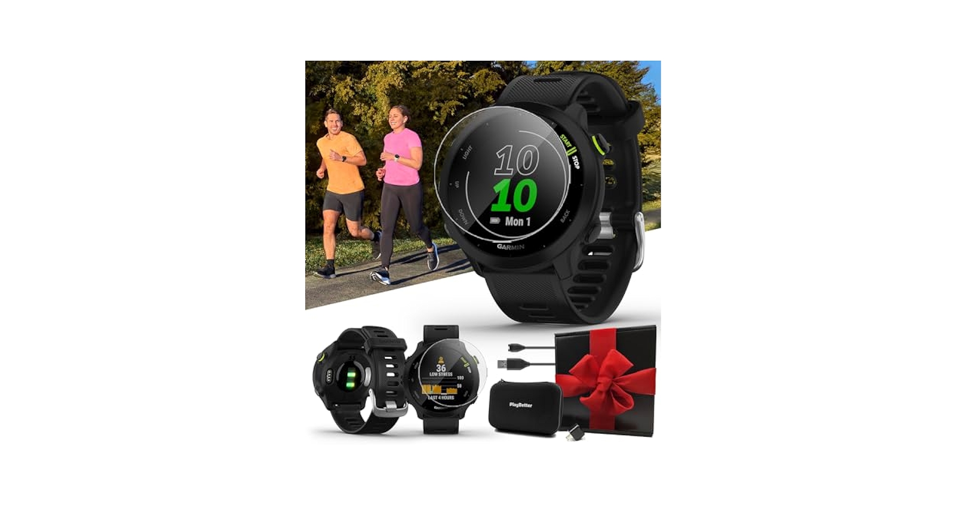 Garmin55 GPS心拍数モニター ブラック Garmin55 GPS心拍数モニター ブラック ForeAthlete 55 Black