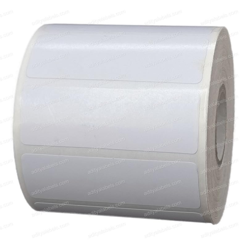 tudko 60 mm X 20 mm Self Adhesive Label (White)