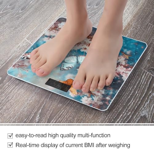 Báscula Digital para Baño con Vidrio Templado y Pantalla LED miniatura 5