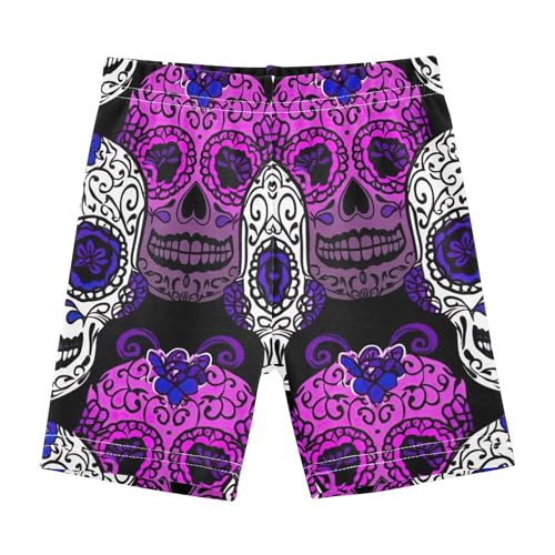 Sugar Skulls Toddler Biker Shorts for Girls 4t Under Shorts for Dresses Cotton Baby Summer